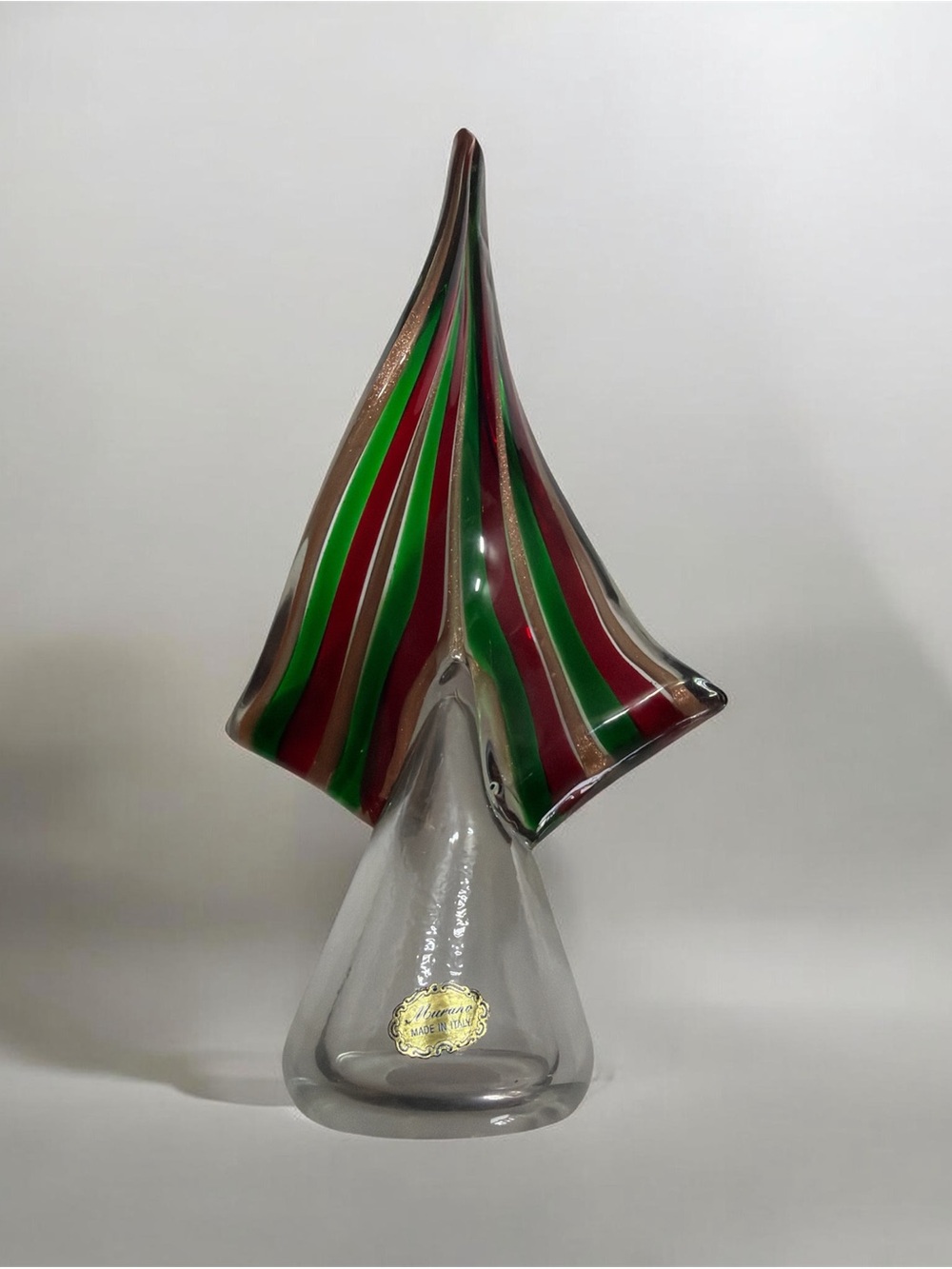 Vintage Murano Glass‎ Christmas Tree Sculpture